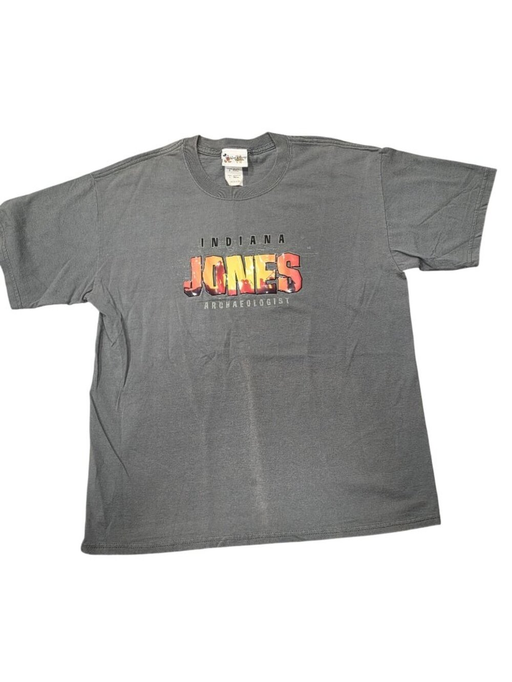 Disney Vintage Indiana Jones Archaeologist Graphic T-Shirt Size L 100% Cotton